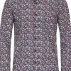 CASA MODA Sport casual fit overhemd, popeline, rood dessin