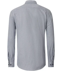 CASA MODA Sport casual fit overhemd, flanel, grijs dessin