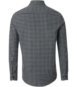 CASA MODA Sport casual fit overhemd, twill, blauw geruit