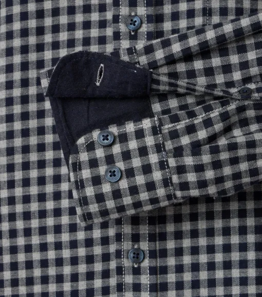CASA MODA Sport casual fit overhemd, twill, blauw geruit
