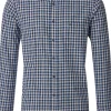 CASA MODA Sport comfort fit overhemd, flanel, blauw geruit