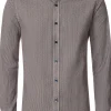CASA MODA Sport comfort fit overhemd, flanel, bruin dessin