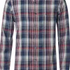 CASA MODA Sport comfort fit overhemd, flanel, blauw geruit