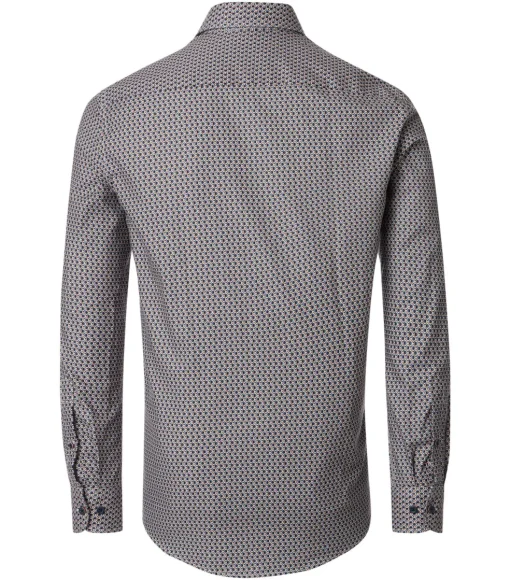 CASA MODA Sport comfort fit overhemd, popeline, blauw dessin