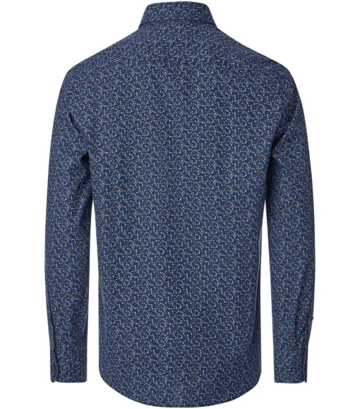 CASA MODA Sport comfort fit overhemd, twill, blauw dessin
