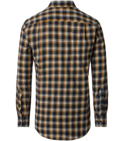 CASA MODA Sport comfort fit overhemd, flanel, blauw dessin