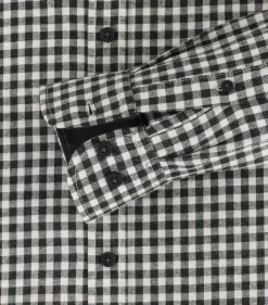CASA MODA Sport comfort fit overhemd, flanel, antraciet geruit