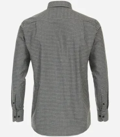 CASA MODA Sport comfort fit overhemd, flanel, groen geruit