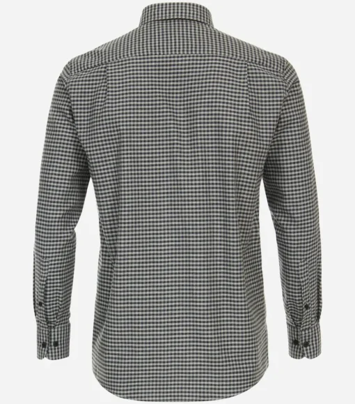 CASA MODA Sport comfort fit overhemd, flanel, groen geruit