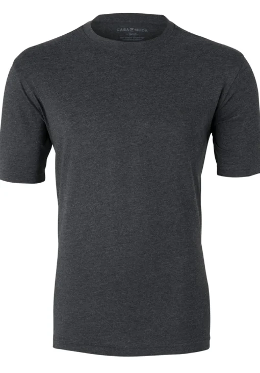 CASA MODA T-shirt, O-neck, antraciet melange