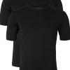 CASA MODA T-shirts (2-pack), O-neck, zwart