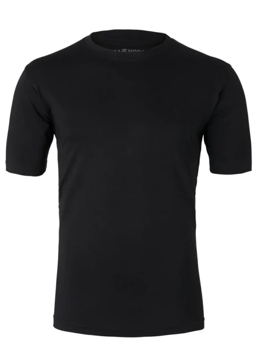 CASA MODA T-shirts (2-pack), O-neck, zwart