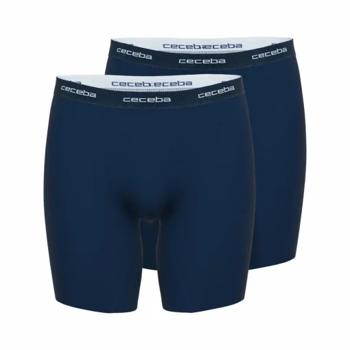Ceceba heren boxer extra lang (2-pack), donkerblauw