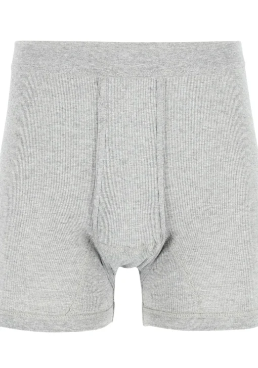 Ceceba heren boxer met gulp (1-pack), dubbelrib, grijs