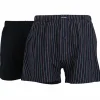 Ceceba heren boxershorts wijd model met gulp (2-pack), donkerblauw