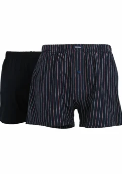 Ceceba heren boxershorts wijd model met gulp (2-pack), donkerblauw