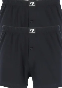 Ceceba heren boxershorts wijd (2-pack), zwart