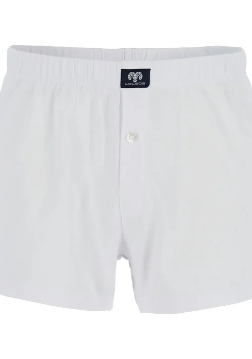 Ceceba heren boxershorts wijd (2-pack), wit