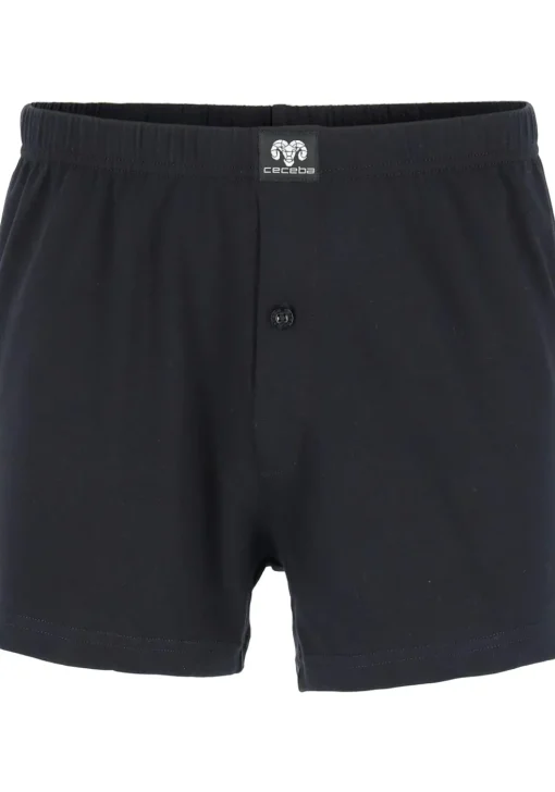 Ceceba heren boxershorts wijd (2-pack), zwart