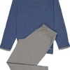 Ceceba heren pyjama, blauw met grijs