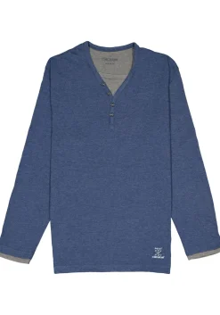 Ceceba heren pyjama, blauw met grijs