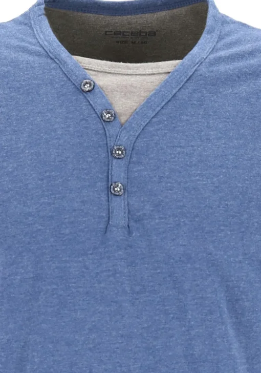 Ceceba heren pyjama, blauw met grijs