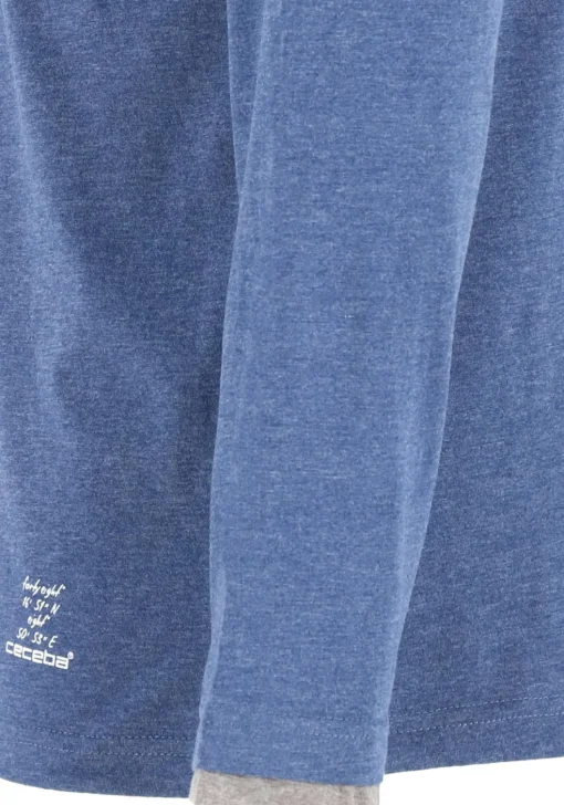 Ceceba heren pyjama, blauw met grijs