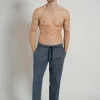 Ceceba heren pyjama- of loungebroek, lichtblauw gestreept
