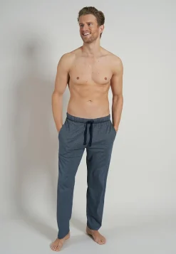 Ceceba heren pyjama- of loungebroek, lichtblauw gestreept