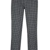 Ceceba heren pyjamabroek lang, donkerblauw met wit geruit
