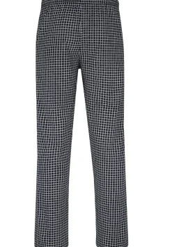 Ceceba heren pyjamabroek lang, donkerblauw met wit geruit
