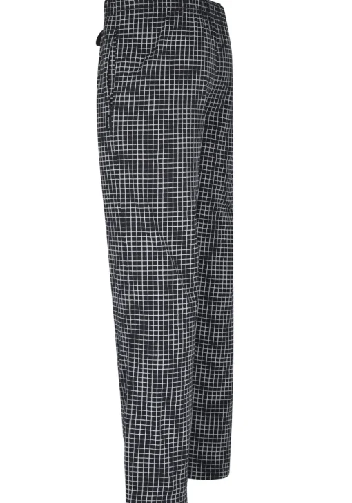 Ceceba heren pyjamabroek lang, donkerblauw met wit geruit