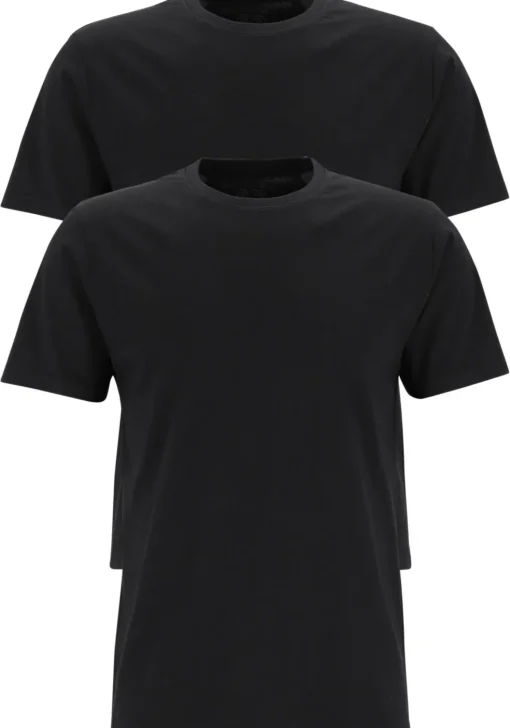 Ceceba heren T-shirts regular fit (2-pack), O-hals, zwart