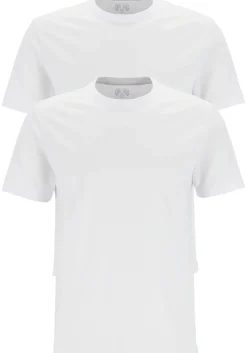 Ceceba heren T-shirts regular fit (2-pack), O-hals, wit
