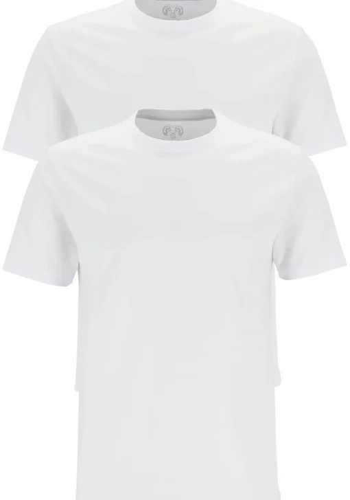 Ceceba heren T-shirts regular fit (2-pack), O-hals, wit