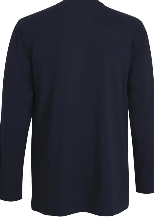 Ceceba pyjama of lounge T-shirt, lange mouw, blauw