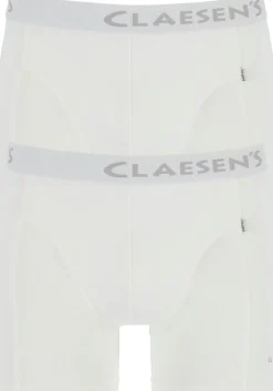 Claesen's Basics boxers (2-pack), heren boxers lang, wit