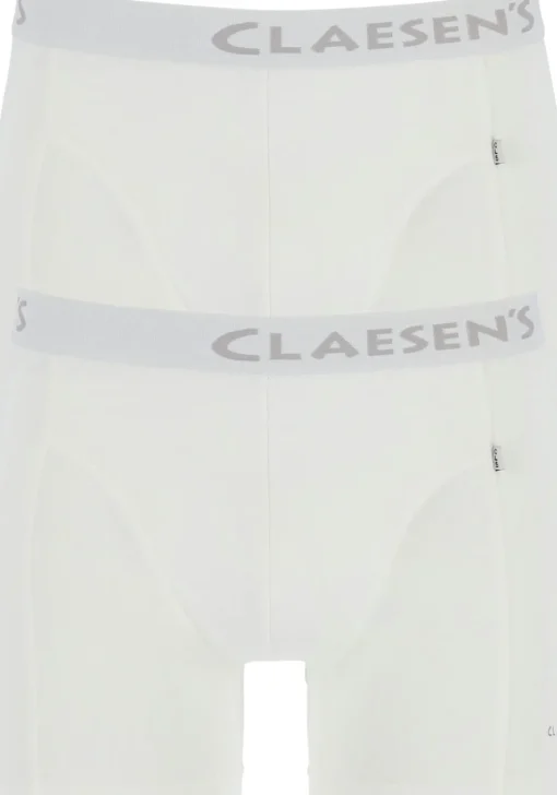 Claesen's Basics boxers (2-pack), heren boxers lang, wit
