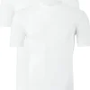 Claesen's Basics T-shirts (2-pack), heren T-shirts O-hals, wit