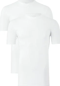 Claesen's Basics T-shirts (2-pack), heren T-shirts O-hals, wit