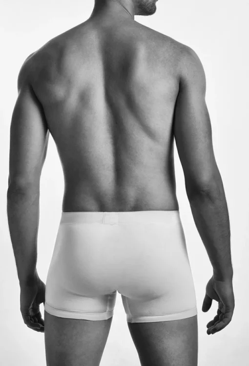 Claesen's Cls No.1 extra lange boxer met gulp (2-pack), heren pima long boxer, wit
