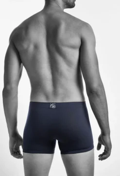 Claesen's Cls No.1 extra lange boxer met gulp (2-pack), heren pima long boxer, blauw