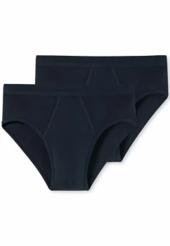Cotton Essentials Feinripp sportslips (2-pack), met gulp, navy blauw