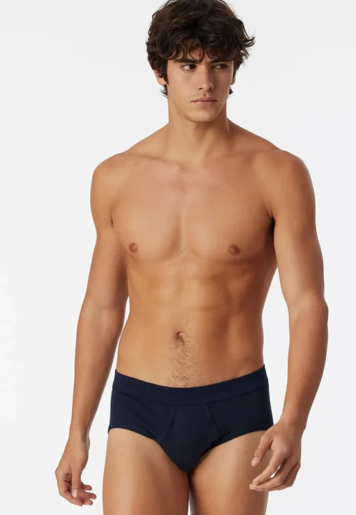 Cotton Essentials Feinripp sportslips (2-pack), met gulp, navy blauw