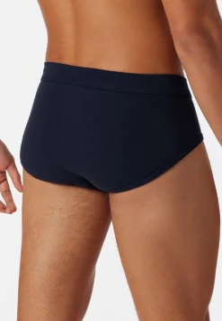 Cotton Essentials Feinripp sportslips (2-pack), met gulp, navy blauw