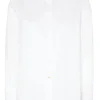 ETERNA 1863 dames blouse A-lijn, twill satijnbinding, wit