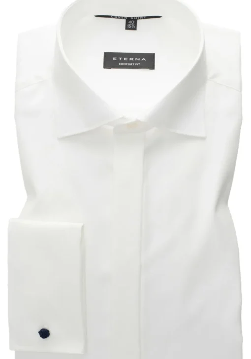 ETERNA comfort fit overhemd, twill, ecru