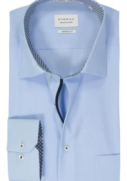 ETERNA comfort fit overhemd, popeline, lichtblauw