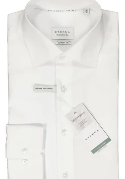 ETERNA comfort fit overhemd, popeline, wit