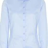 ETERNA dames blouse modern classic, lichtblauw